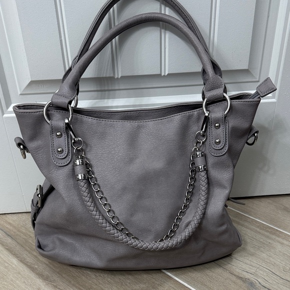 Handbags - Elegant Gray Women's Handbag